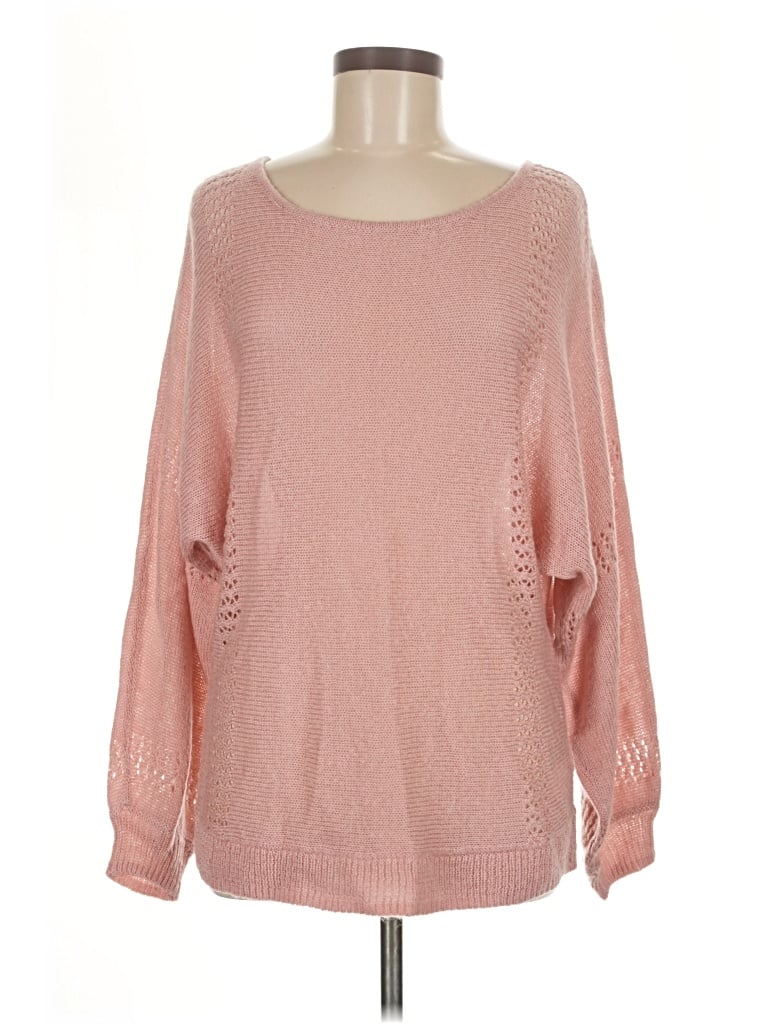 Pre-owned Just Fab Pullover Sweater In Pink