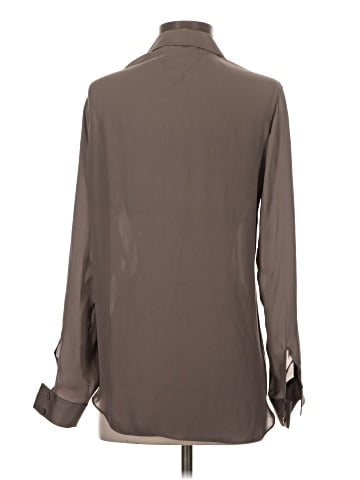 Theyskens' Theory Long Sleeve Silk Top (view 2)