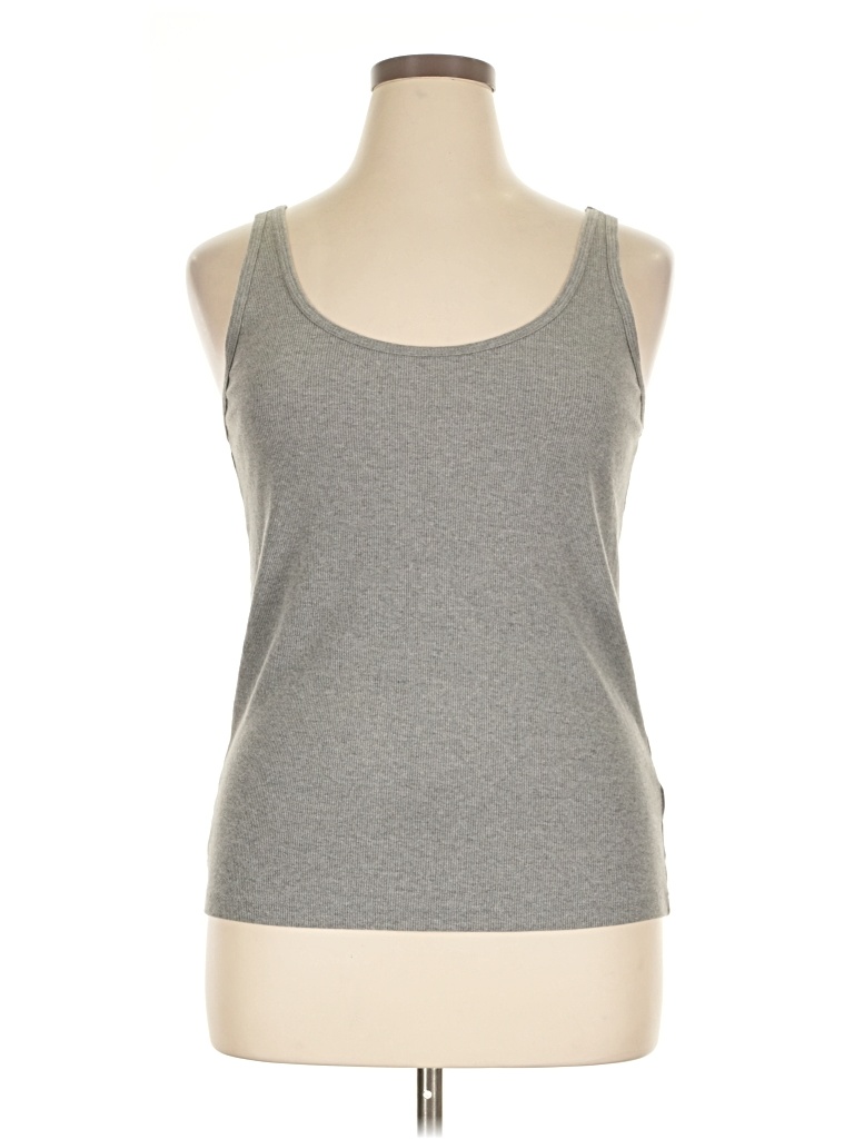 Pre-owned Old Navy Tank Top Gray Halter Neckline Tops