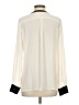 Banana Republic 100% Polyester Color Block Ivory Long Sleeve Blouse Size S - photo 2