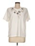 Koret Ivory Short Sleeve Blouse Size M - photo 1