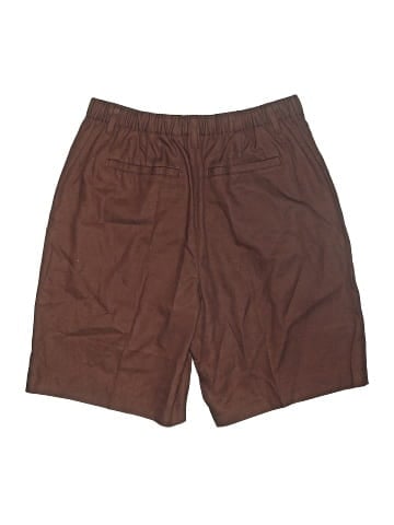 Madewell Relaxed Pleated Trouser Shorts in Drapey Twill (view 2)