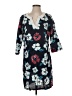 Talbots 100% Linen Floral Blue Casual Dress Size S - photo 1