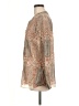 Maison Coupe 100% Polyester Paisley Tan Long Sleeve Blouse Size M - photo 5