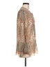 Maison Coupe 100% Polyester Paisley Tan Long Sleeve Blouse Size M - photo 4