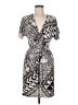 BCBGMAXAZRIA Graphic Gray Cocktail Dress Size M - photo 1