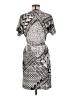 BCBGMAXAZRIA Graphic Gray Cocktail Dress Size M - photo 2