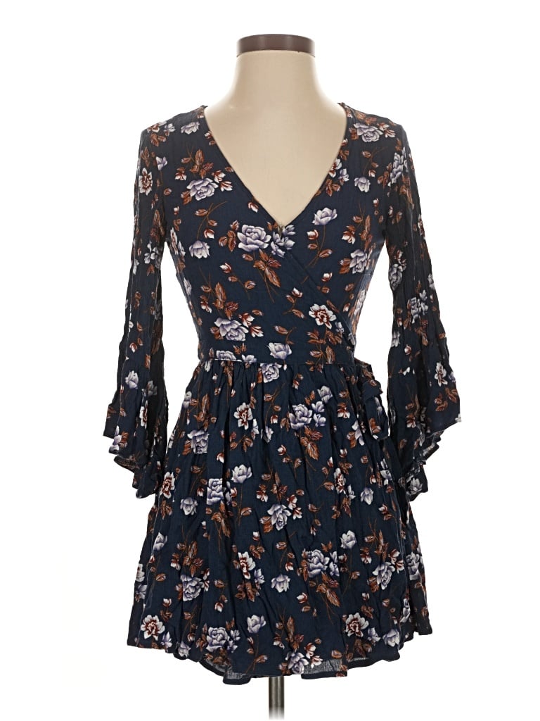 Pre-owned American Eagle Outfitters Casual Dress In Blue