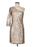 BB Dakota 100% Polyester Metallic Silver Cocktail Dress Size 8 - photo 1