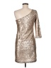 BB Dakota 100% Polyester Metallic Silver Cocktail Dress Size 8 - photo 2