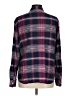 Sanctuary Plaid Burgundy Long Sleeve Button-Down Shirt Size M - photo 2