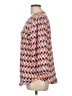 Hawthorne 100% Polyester Chevron-herringbone Orange 3/4 Sleeve Blouse Size L - photo 5
