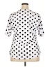 Assorted Brands Polka Dots White Short Sleeve Blouse Size 2X - photo 2