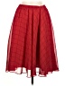 Elle 100% Polyester Argyle Red Formal Skirt Size M - photo 1