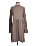 Entro Solid Gray Brown Casual Dress Size S - photo 1