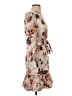 Tory Burch Floral Tan Cocktail Dress Size 00 - photo 4