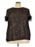 Lane Bryant Black Short Sleeve Blouse Size 22 - photo 1