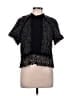 Zara Black Short Sleeve Blouse Size L - photo 1