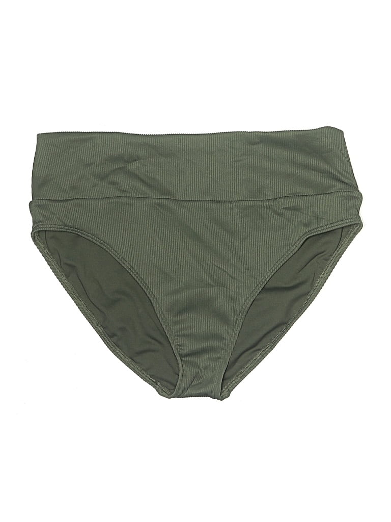 Pre-owned Lands' End Swimsuit Bottoms In Green