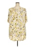 Lane Bryant Yellow Short Sleeve Blouse Size 24L - photo 2