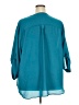 Torrid 100% Polyester Teal 3/4 Sleeve Blouse Size 4X Plus (4) - photo 2