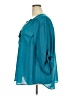 Torrid 100% Polyester Teal 3/4 Sleeve Blouse Size 4X Plus (4) - photo 5