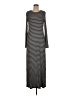Universal Thread Stripes Gray Casual Dress Size M - photo 1