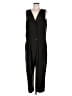 J.Crew 100% Polyester Solid Green Black Jumpsuit Size 12 - photo 1