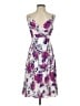 Express 100% Polyester Floral Purple Cocktail Dress Size XS - photo 1