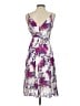 Express 100% Polyester Floral Purple Cocktail Dress Size XS - photo 2