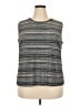 DressBarn 100% Polyester Gray Sleeveless Top Size 18 - photo 1