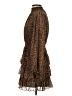 Express 100% Polyester Animal Print Brown Cocktail Dress Size S - photo 5