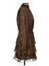 Express 100% Polyester Animal Print Brown Cocktail Dress Size S - photo 4