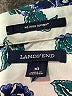 Lands' End 100% Baumwolle Paisley Blue Long Sleeve Blouse Size 10 - photo 7