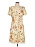 Donna Ricco 100% Polyester Floral Tan Casual Dress Size 10 - photo 1
