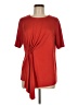 Camaieu Red Short Sleeve Top Size Med - photo 1