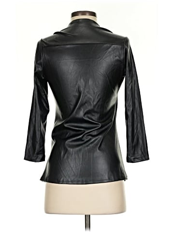 Julian Chang Faux Leather Top (view 2)