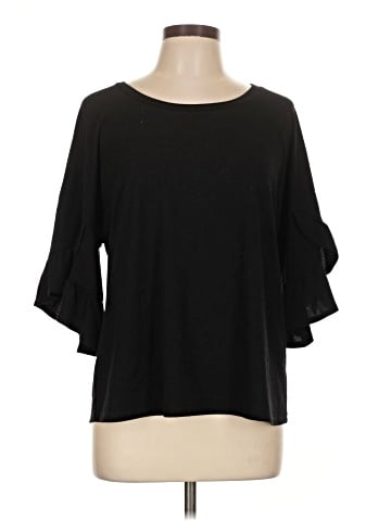 Boutique + 3/4 Sleeve Top (view 1)