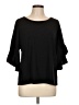 Boutique + Black 3/4 Sleeve Top Size Lg Plus - photo 1