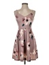 Soprano Floral Tan Cocktail Dress Size S - photo 1