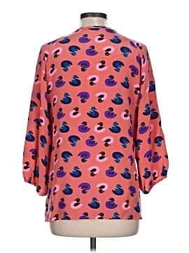 Tucker 3/4 Sleeve Silk Top (view 2)