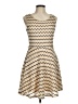 Ezra Chevron-herringbone Tan Casual Dress Size M - photo 1