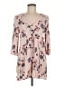 Blu Pepper 100% Rayon Floral Tan Casual Dress Size M - photo 1