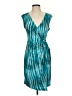 BCBGMAXAZRIA Tie-dye Teal Cocktail Dress Size S - photo 1