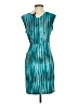 BCBGMAXAZRIA Tie-dye Teal Cocktail Dress Size S - photo 2