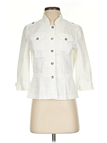 White House Black Market 3/4 Sleeve Button-Down Shirt (view 1)