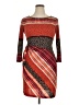 Donna Morgan Print Red Cocktail Dress Size XL (estimated) - photo 1