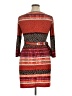Donna Morgan Print Red Cocktail Dress Size XL (estimated) - photo 2