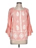 Cato 100% Rayon Pink 3/4 Sleeve Blouse Size L - photo 1