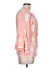 Cato 100% Rayon Pink 3/4 Sleeve Blouse Size L - photo 4